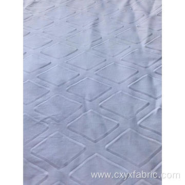 check 3d emboss polyester microfiber fabric